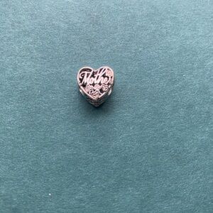 Pandora Silver Heart 'Mother and Son’ Charm